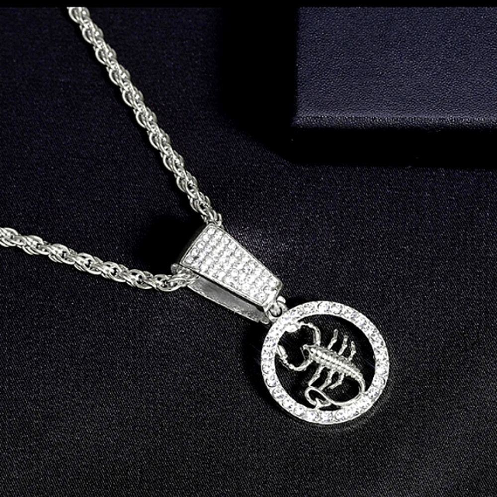 Unisex jewelry hip-hop scorpion necklace